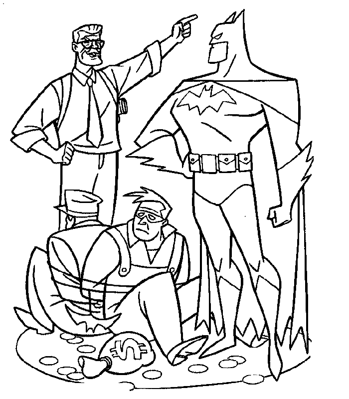 Dessin à colorier: Batman (Super-héros) #76882 - Coloriages à Imprimer Gratuits