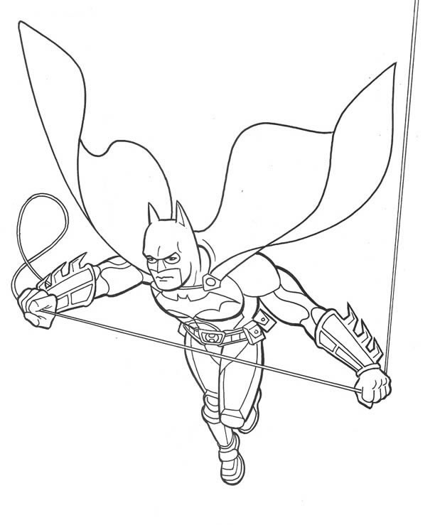 Dessin à colorier: Batman (Super-héros) #76899 - Coloriages à Imprimer Gratuits