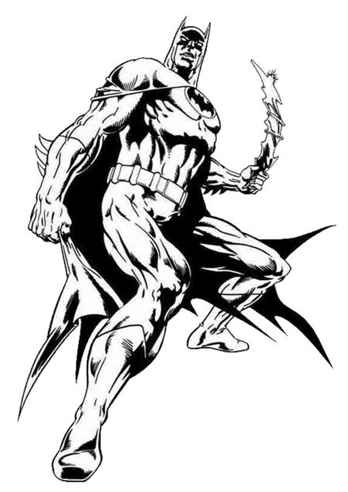 Dessin à colorier: Batman (Super-héros) #76917 - Coloriages à Imprimer Gratuits