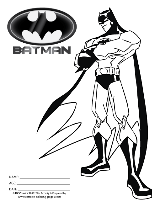 Dessin Batman #76922 (Superhéros) à colorier – Coloriages à imprimer
