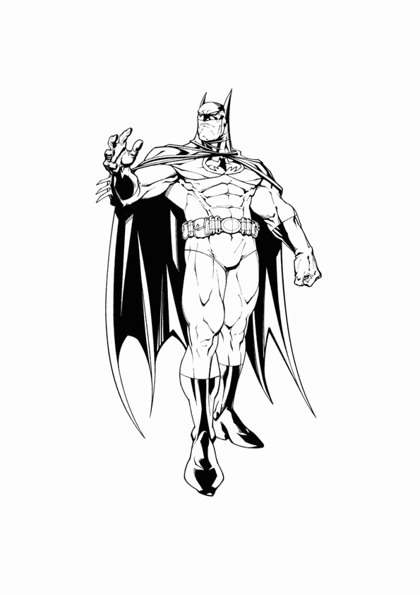 Dessin à colorier: Batman (Super-héros) #76933 - Coloriages à Imprimer Gratuits