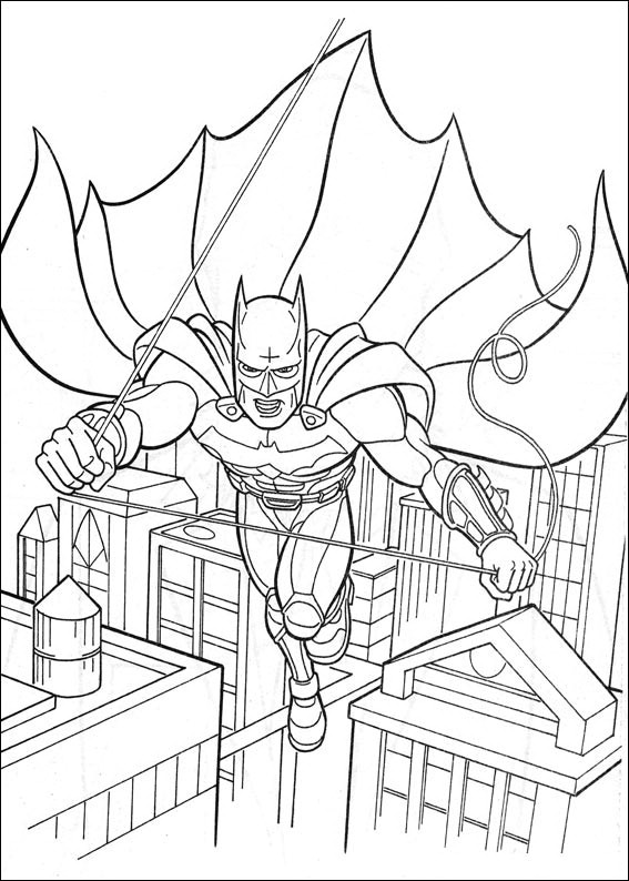 Dessin à colorier: Batman (Super-héros) #76934 - Coloriages à imprimer