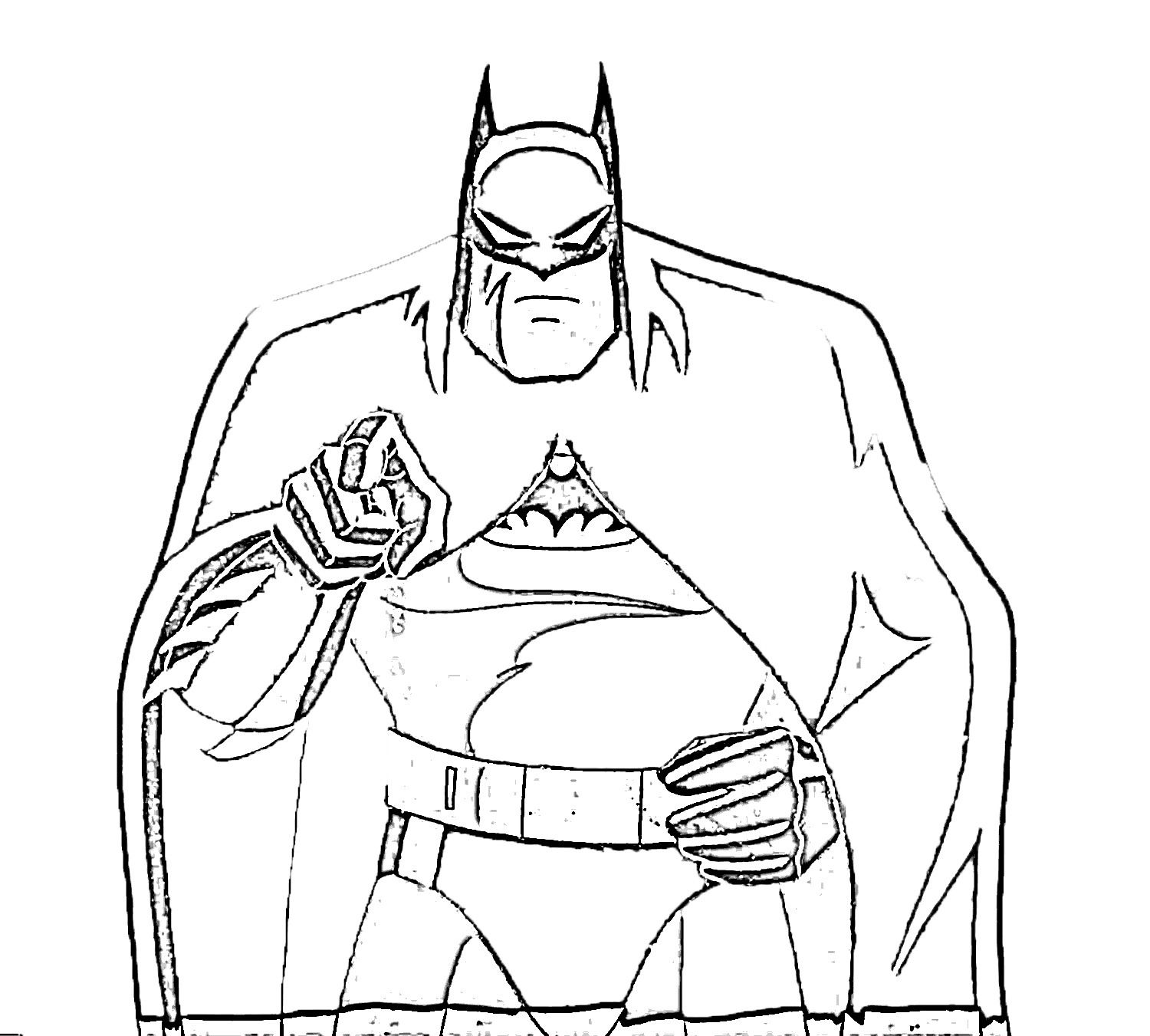 Dessin à colorier: Batman (Super-héros) #76986 - Coloriages à imprimer