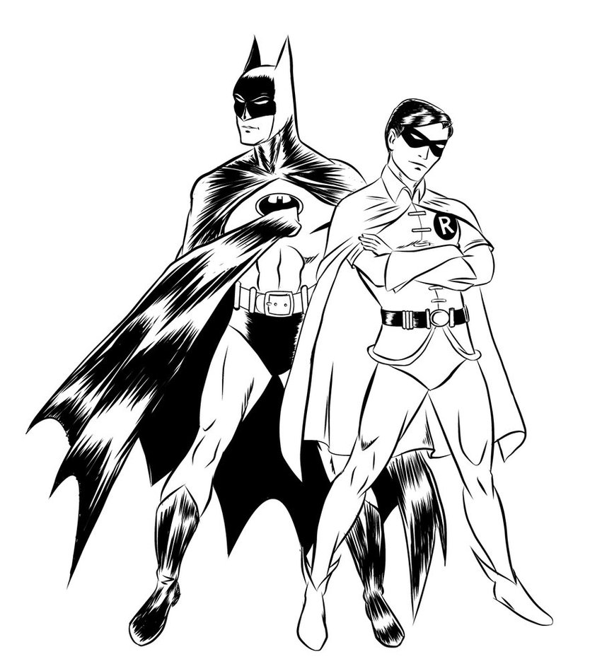 Dessin à colorier: Batman (Super-héros) #76993 - Coloriages à imprimer