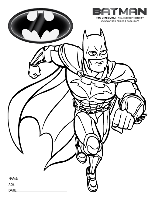 Dessin à colorier: Batman (Super-héros) #77003 - Coloriages à Imprimer Gratuits