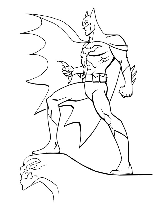 Dessin à colorier: Batman (Super-héros) #77031 - Coloriages à Imprimer Gratuits