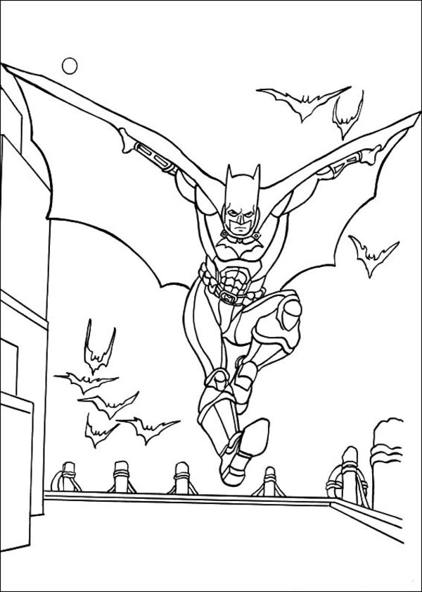 Dessin à colorier: Batman (Super-héros) #77038 - Coloriages à Imprimer Gratuits