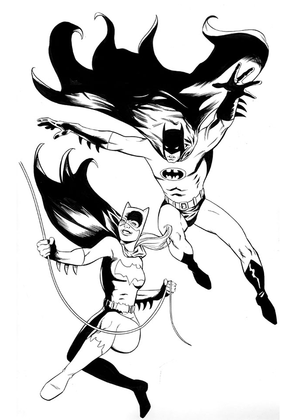 Dessin à colorier: Batman (Super-héros) #77074 - Coloriages à Imprimer Gratuits