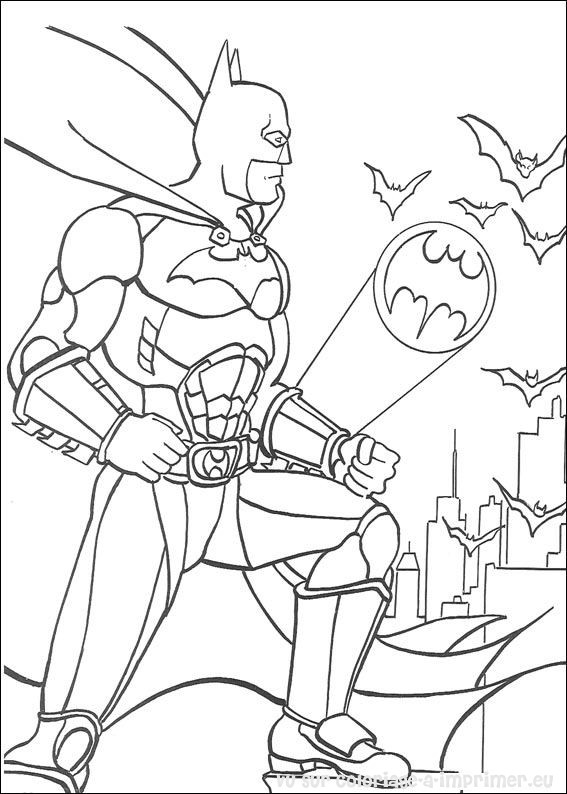 Dessin à colorier: Batman (Super-héros) #77093 - Coloriages à Imprimer Gratuits