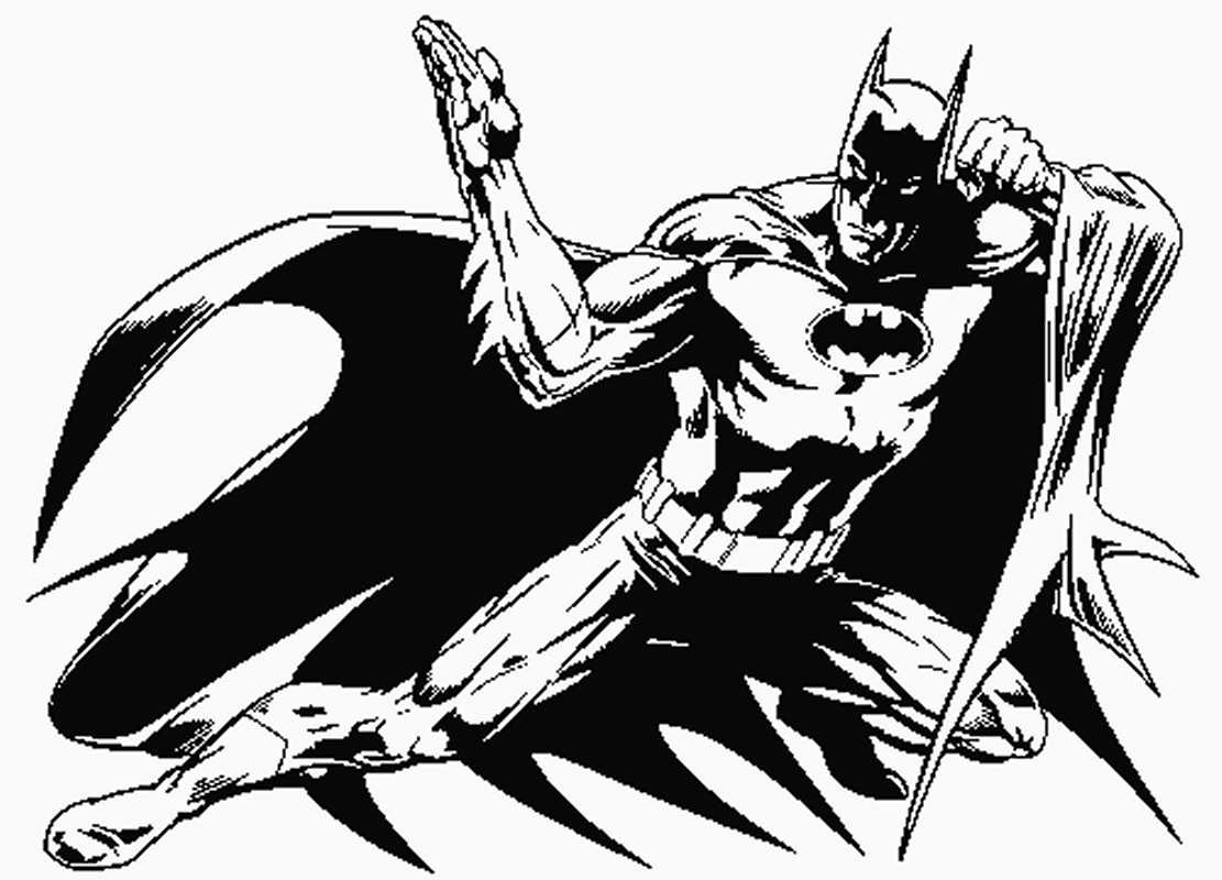 Dessin à colorier: Batman (Super-héros) #77096 - Coloriages à Imprimer Gratuits
