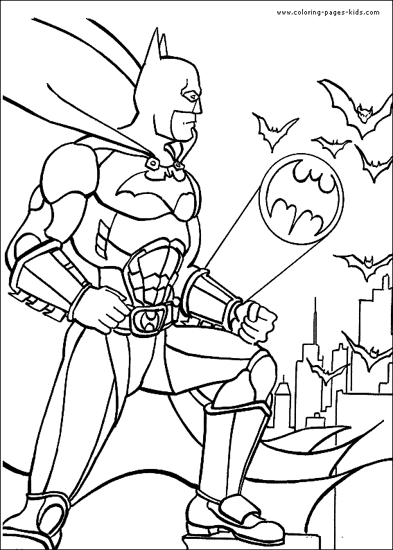 Dessin à colorier: Batman (Super-héros) #77104 - Coloriages à Imprimer Gratuits