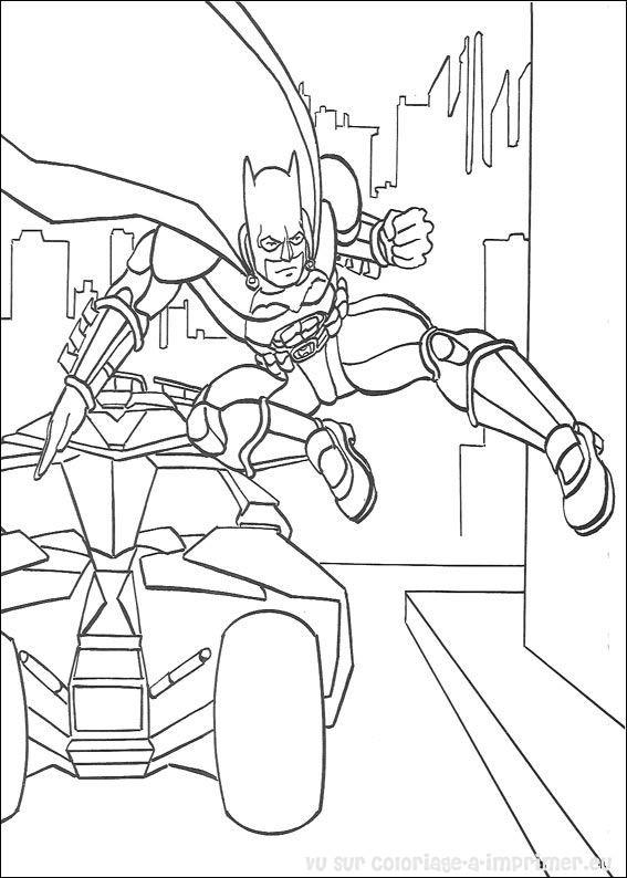 Dessin à colorier: Batman (Super-héros) #77116 - Coloriages à imprimer