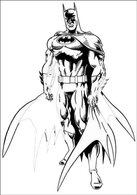 Dessin à colorier: Batman (Super-héros) #77128 - Coloriages à Imprimer Gratuits