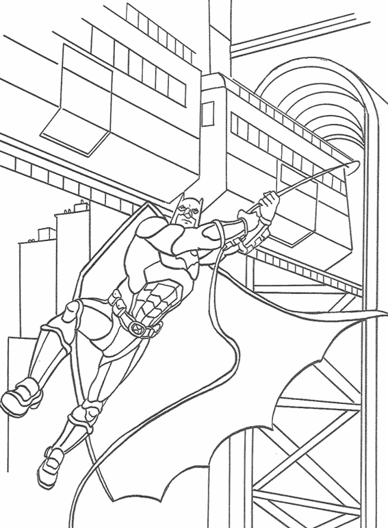Dessin à colorier: Batman (Super-héros) #77132 - Coloriages à Imprimer Gratuits