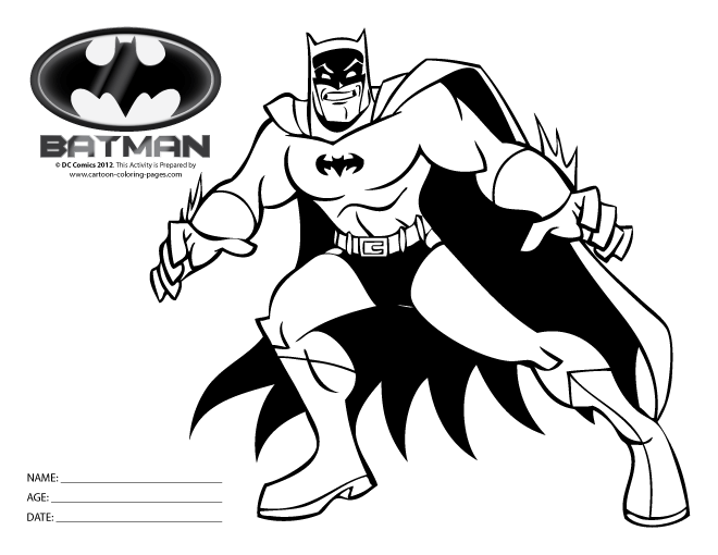 Dessin à colorier: Batman (Super-héros) #77138 - Coloriages à Imprimer Gratuits