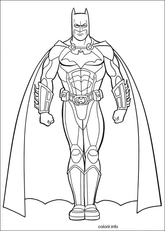 Dessin à colorier: Batman (Super-héros) #77156 - Coloriages à imprimer