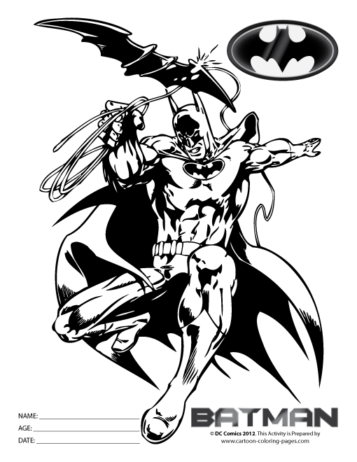 Dessin à colorier: Batman (Super-héros) #77158 - Coloriages à Imprimer Gratuits