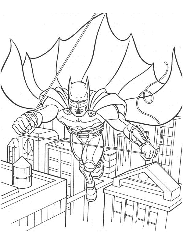 Dessin à colorier: Batman (Super-héros) #77170 - Coloriages à Imprimer Gratuits