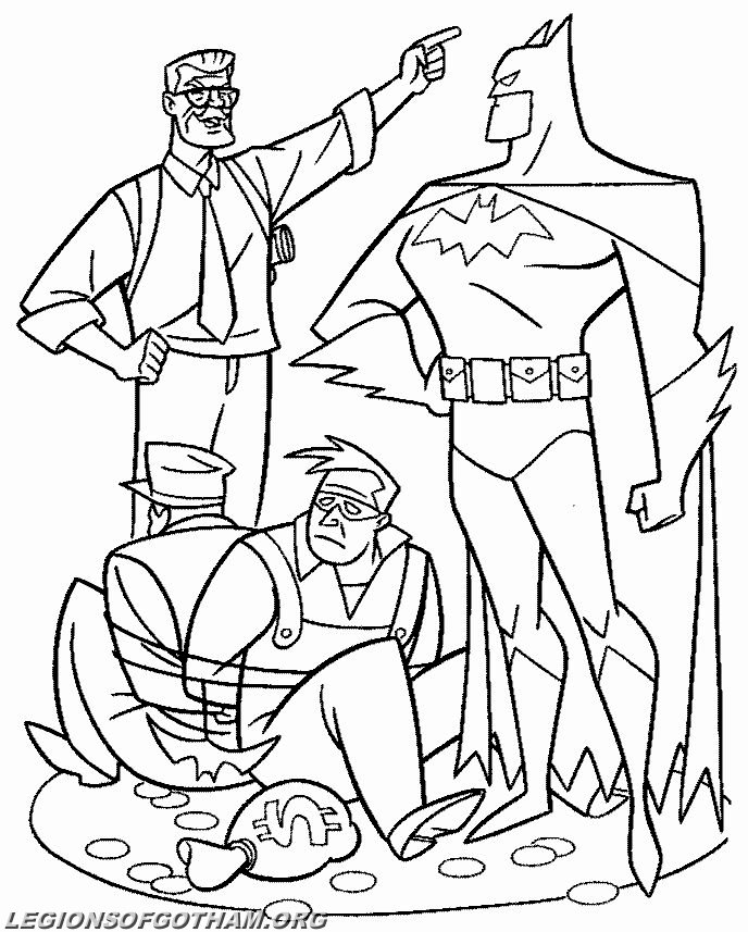 Dessin à colorier: Batman (Super-héros) #77178 - Coloriages à Imprimer Gratuits