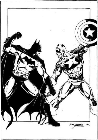 Dessin à colorier: Captain America (Super-héros) #76598 - Coloriages à imprimer
