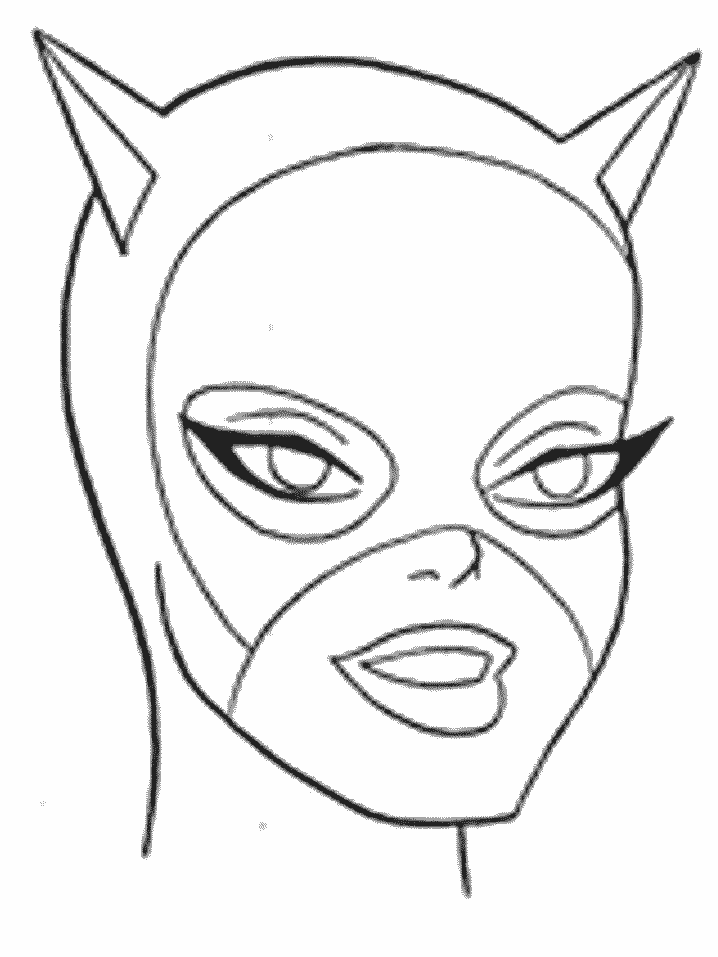 Dessin à colorier: Catwoman (Super-héros) #78048 - Coloriages à imprimer