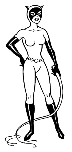 Dessin à colorier: Catwoman (Super-héros) #78081 - Coloriages à imprimer
