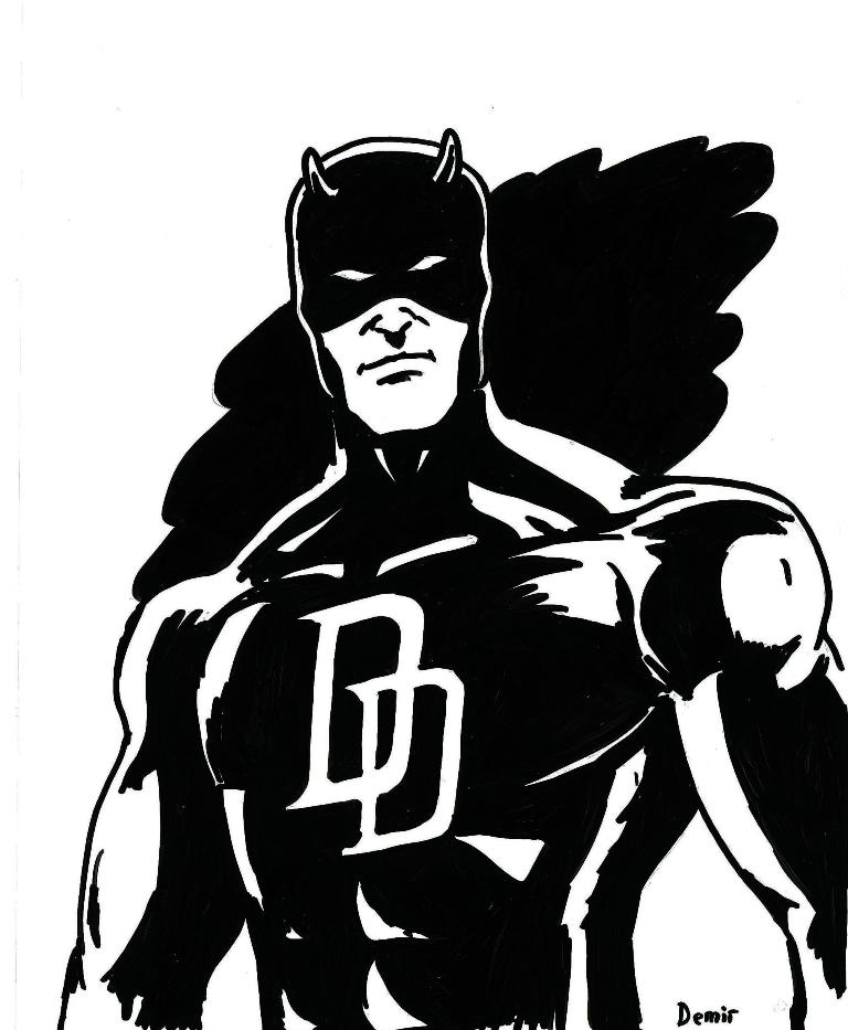Dessin à colorier: Daredevil (Super-héros) #78227 - Coloriages à imprimer