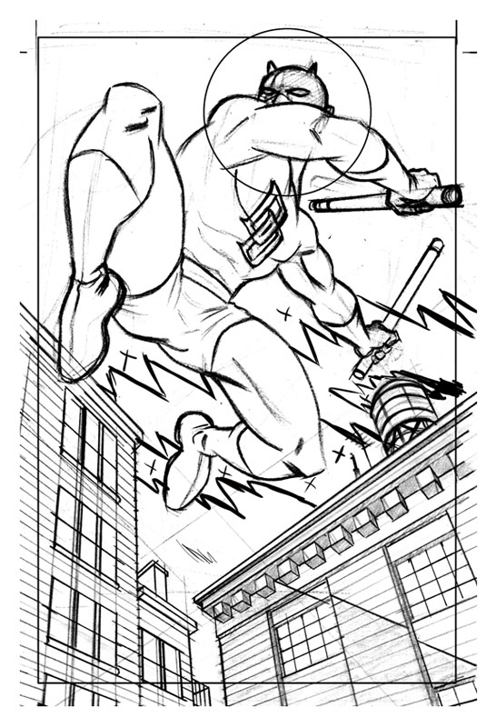 Dessin à colorier: Daredevil (Super-héros) #78229 - Coloriages à Imprimer Gratuits