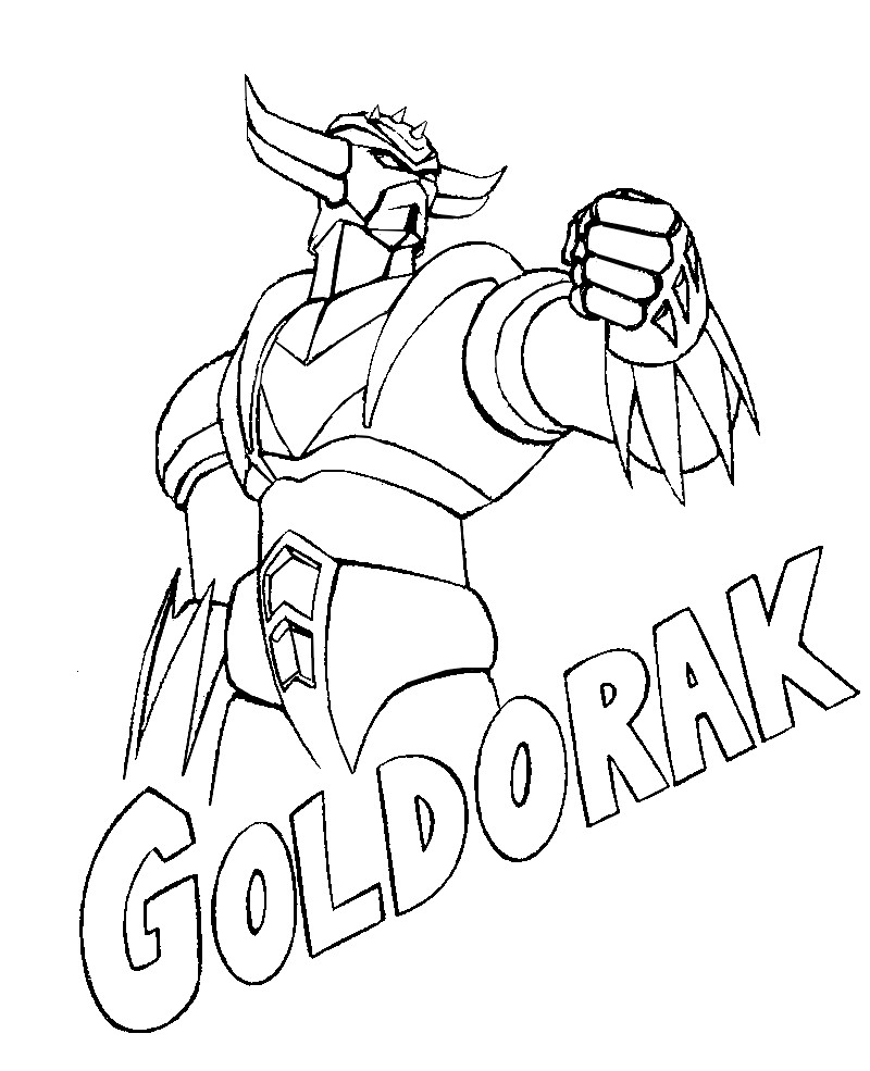 Dessin à colorier: Goldorak (Super-héros) #77224 - Coloriages à imprimer