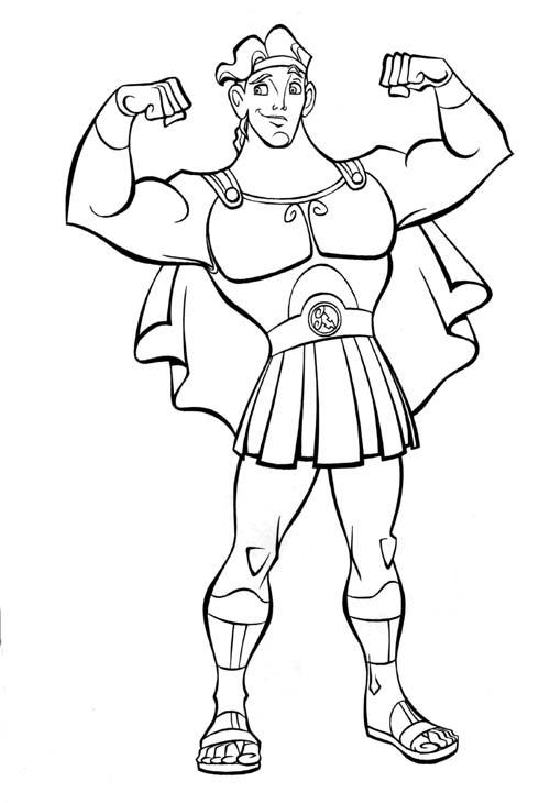 Dessin à colorier: Hercule (Super-héros) #84217 - Coloriages à Imprimer Gratuits