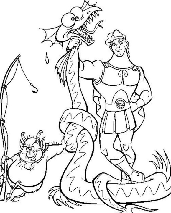 Dessin à colorier: Hercule (Super-héros) #84232 - Coloriages à Imprimer Gratuits