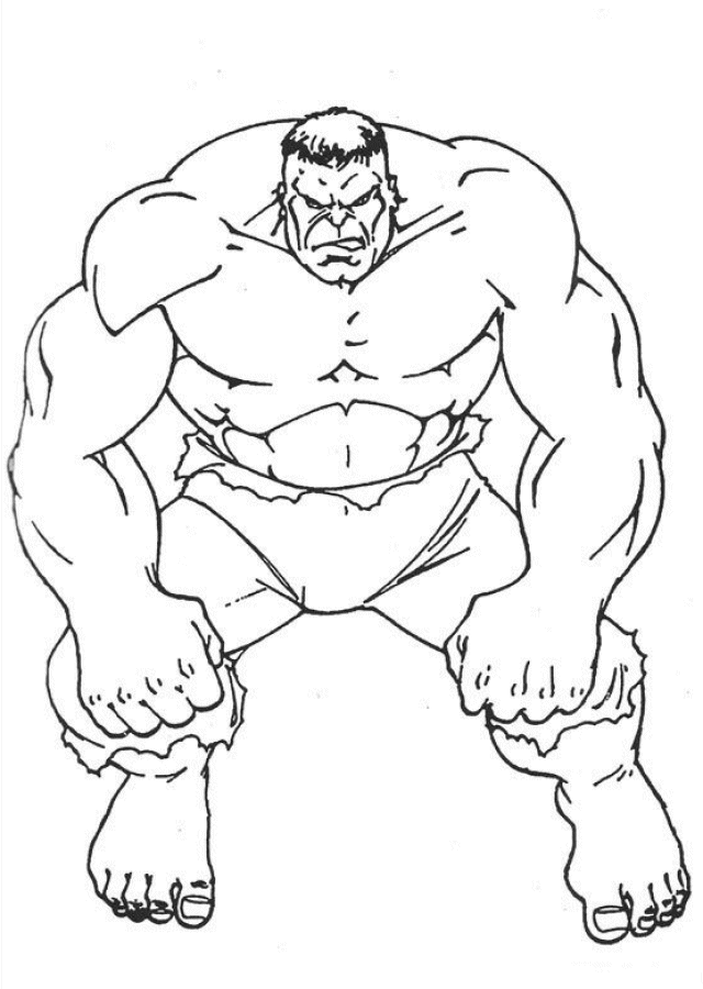 Dessin à colorier: Hulk (Super-héros) #79010 - Coloriages à Imprimer Gratuits