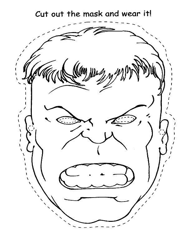 Dessin à colorier: Hulk (Super-héros) #79019 - Coloriages à imprimer