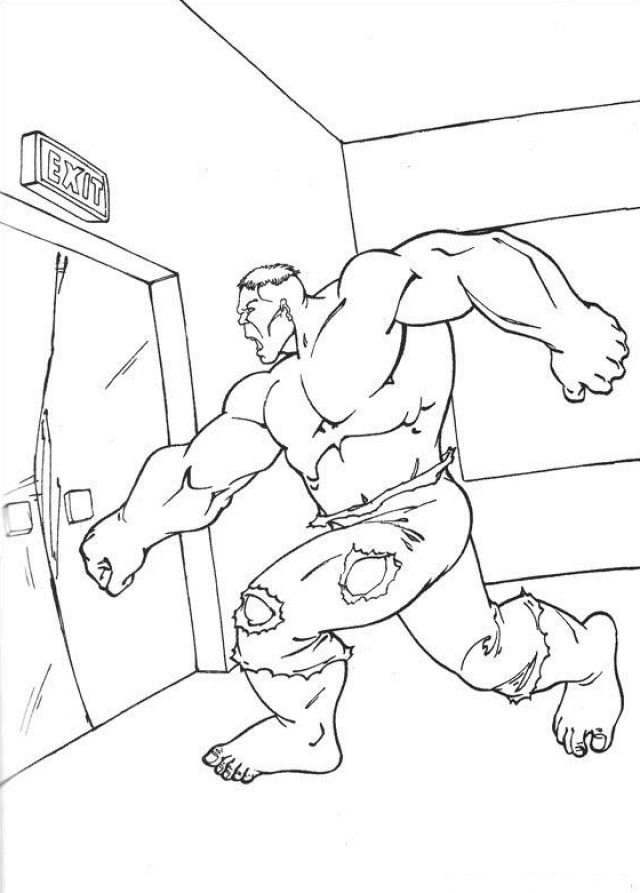 Dessin à colorier: Hulk (Super-héros) #79024 - Coloriages à Imprimer Gratuits