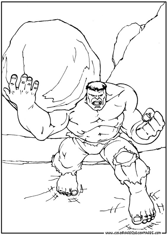 Dessin à colorier: Hulk (Super-héros) #79033 - Coloriages à Imprimer Gratuits