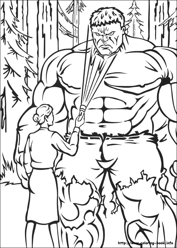 Dessin à colorier: Hulk (Super-héros) #79044 - Coloriages à Imprimer Gratuits