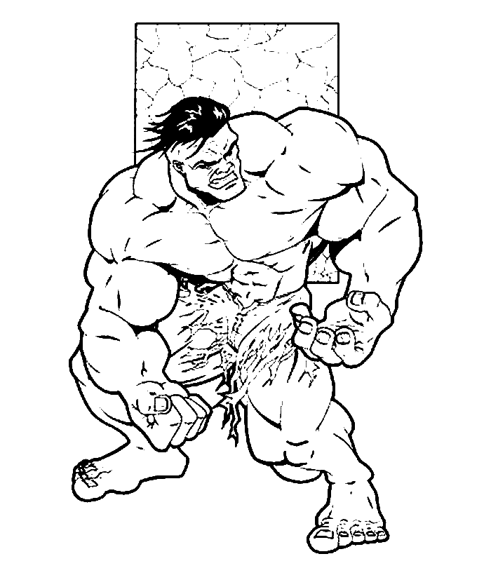Dessin à colorier: Hulk (Super-héros) #79054 - Coloriages à Imprimer Gratuits