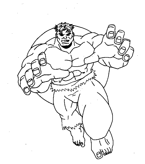 Dessin à colorier: Hulk (Super-héros) #79060 - Coloriages à Imprimer Gratuits
