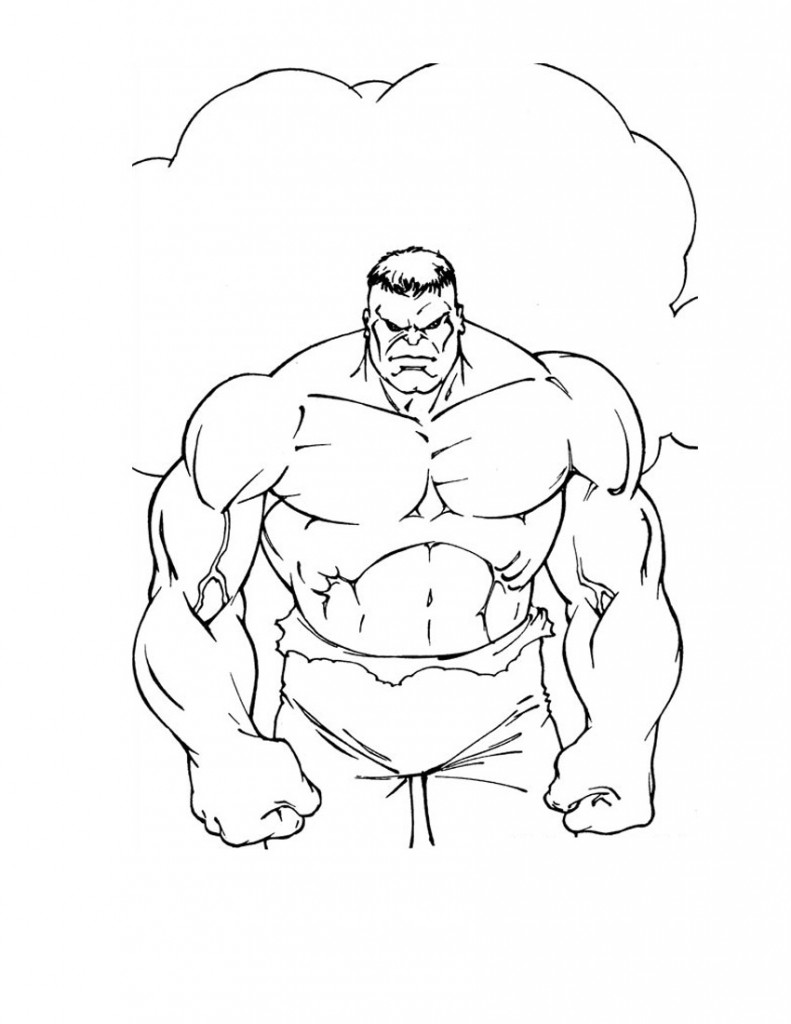 Dessin à colorier: Hulk (Super-héros) #79079 - Coloriages à Imprimer Gratuits