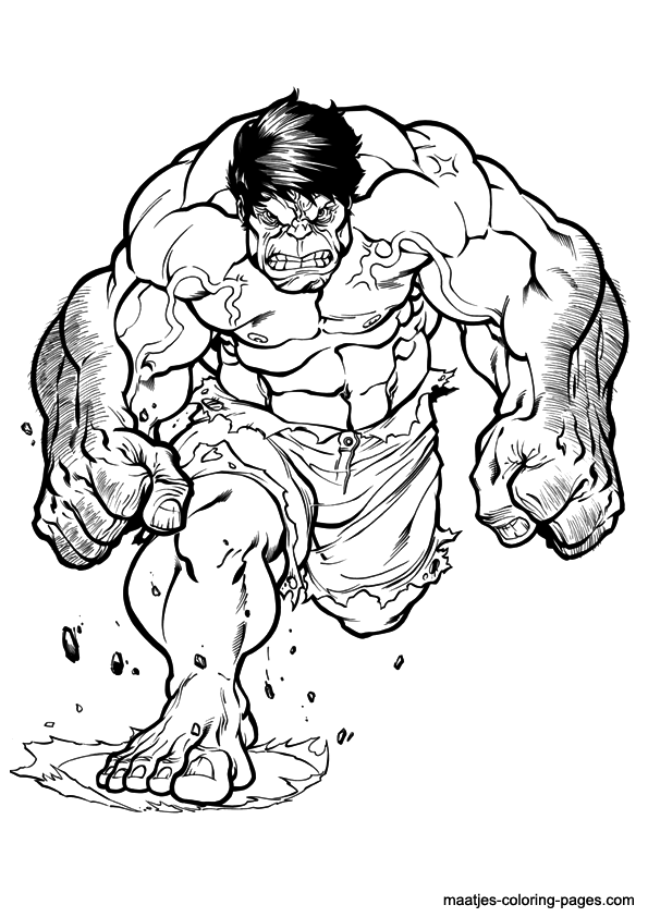 Dessin à colorier: Hulk (Super-héros) #79087 - Coloriages à Imprimer Gratuits