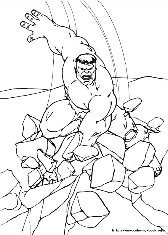 Dessin à colorier: Hulk (Super-héros) #79094 - Coloriages à Imprimer Gratuits