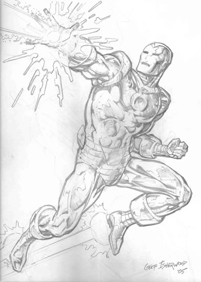 Dessin à colorier: Iron Man (Super-héros) #80571 - Coloriages à Imprimer Gratuits