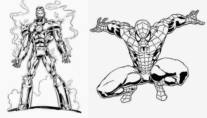 Dessin à colorier: Iron Man (Super-héros) #80598 - Coloriages à imprimer