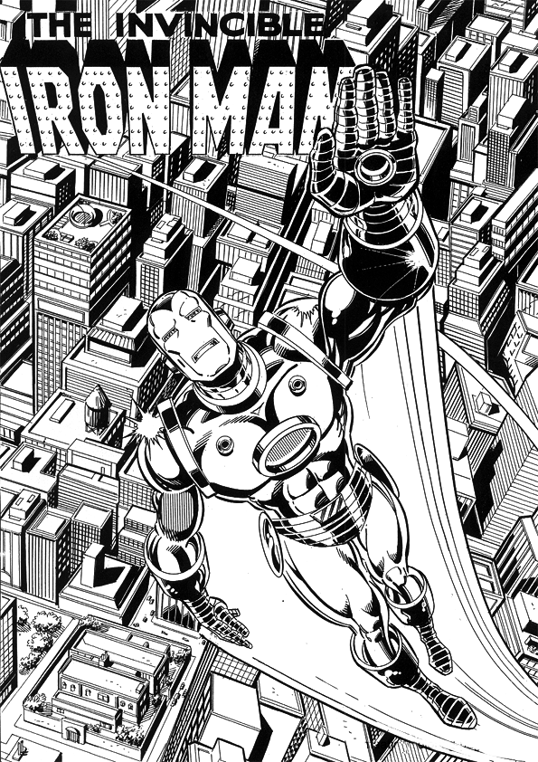 Dessin à colorier: Iron Man (Super-héros) #80611 - Coloriages à Imprimer Gratuits
