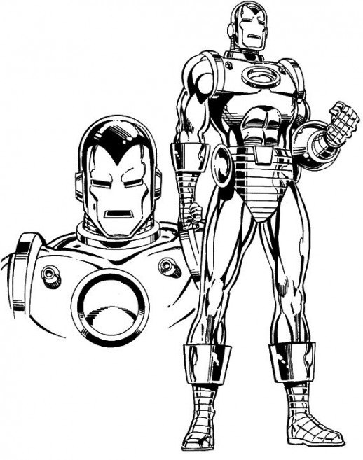 Dessin à colorier: Iron Man (Super-héros) #80703 - Coloriages à Imprimer Gratuits