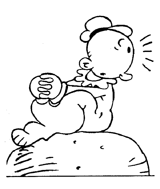 Dessin à colorier: Popeye (Super-héros) #84734 - Coloriages à Imprimer Gratuits