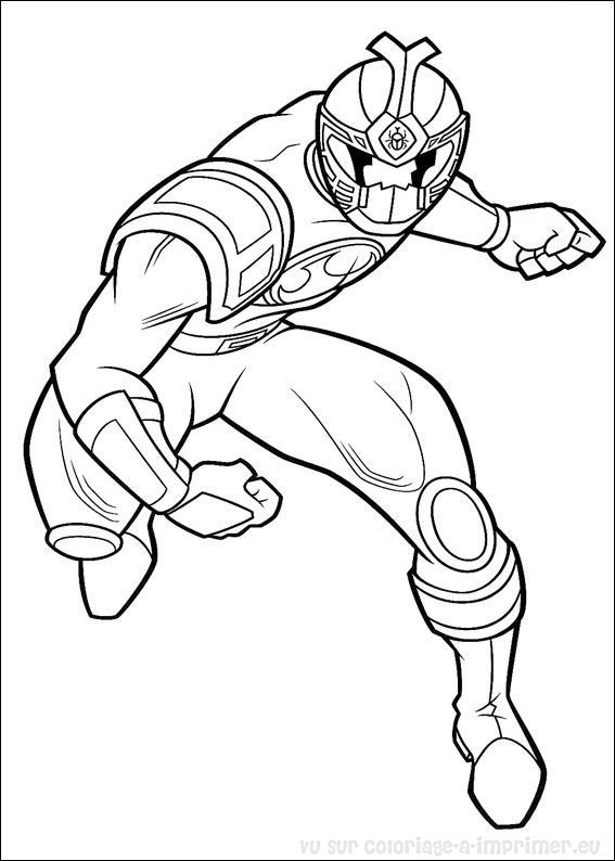 Dessin à colorier: Power Rangers (Super-héros) #50027 - Coloriages à imprimer