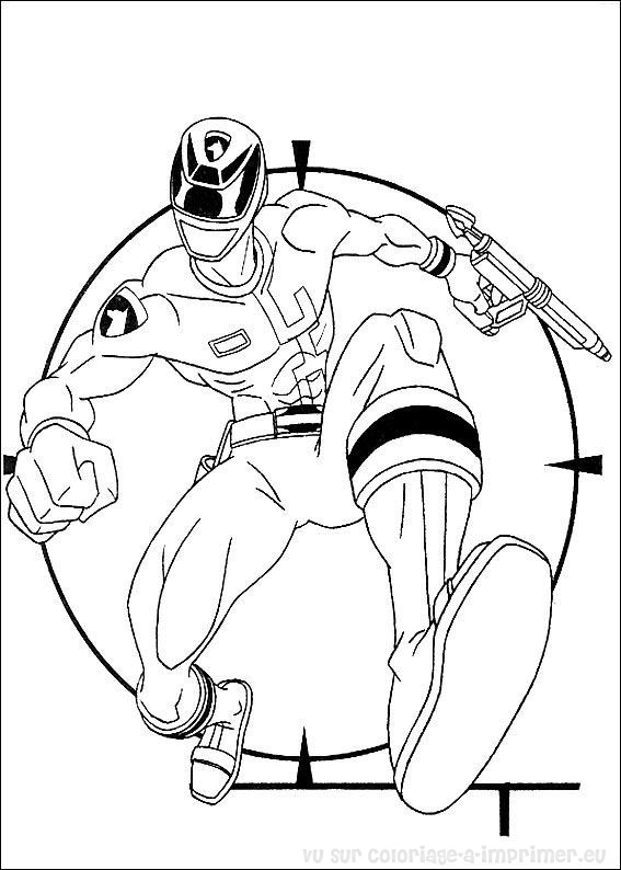 Dessin à colorier: Power Rangers (Super-héros) #50032 - Coloriages à Imprimer Gratuits