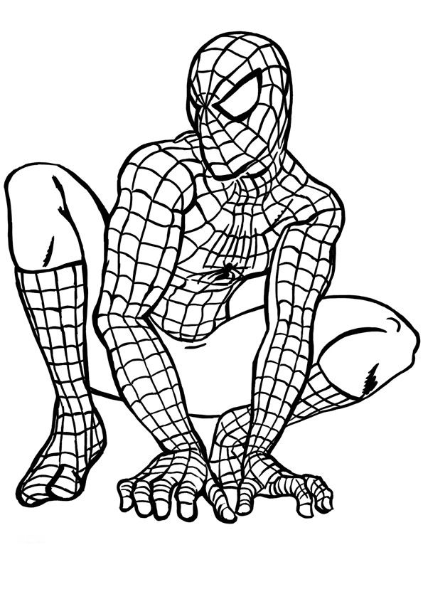 Dessin à colorier: Spiderman (Super-héros) #78648 - Coloriages à Imprimer Gratuits