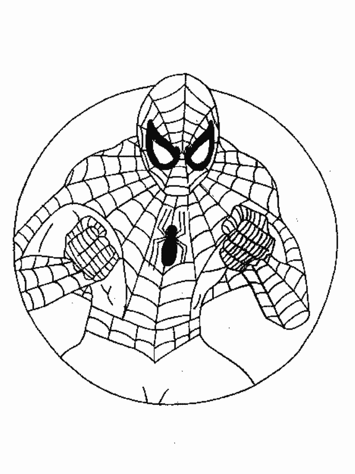 Dessin à colorier: Spiderman (Super-héros) #78665 - Coloriages à Imprimer Gratuits